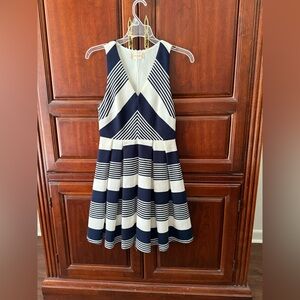 Navy and White Striped Altered State dress
